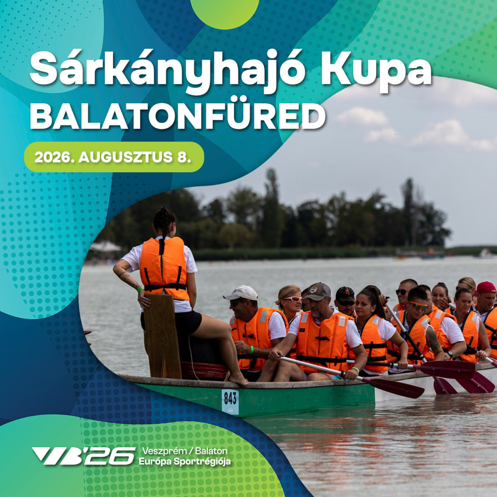 Egy ritmus, egy cél, egy közösség: Érkezik az Európa Sportrégiója 2026 Sárkányhajó Kupa Balatonfüredre