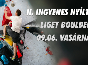 II. Ingyenes Falmászó Nyílt Nap a Liget Boulderben