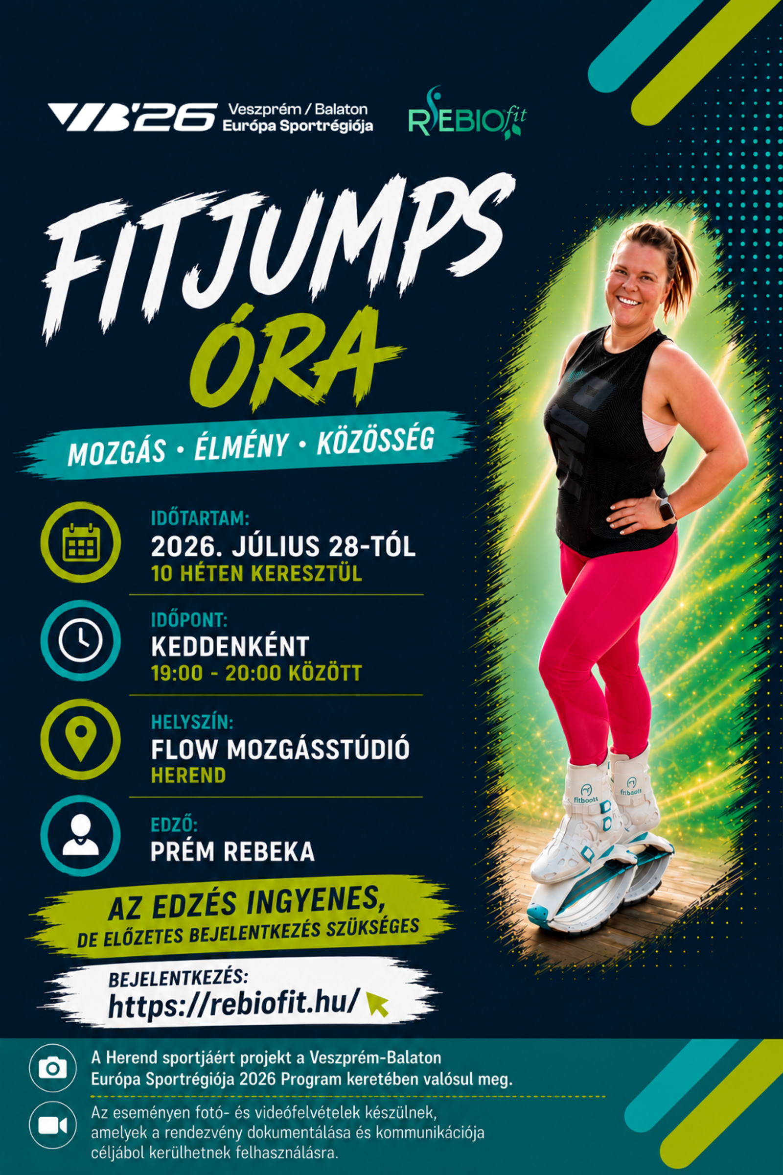 Fit Jumps óra részletes plakátja
