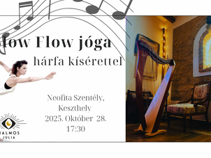 Slow Flow jóga hárfa kísérettel
